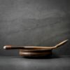 Image de Set d'ustensiles de cuisine en noyer et cuir Goa