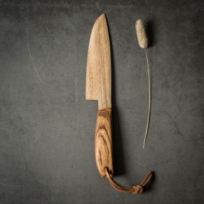 Image de Couteau en noyer et zébrano