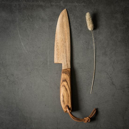 Image de Couteau en noyer et zébrano