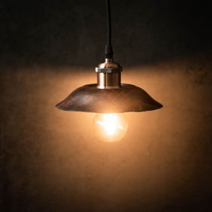 Image de Suspension en acajou Solara